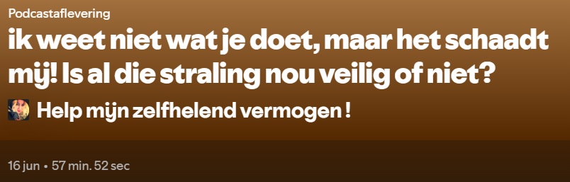 Is straling nou veilig of niet? (Audio)